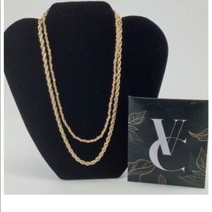 Vertical Collective Vera Braided Necklace Set
